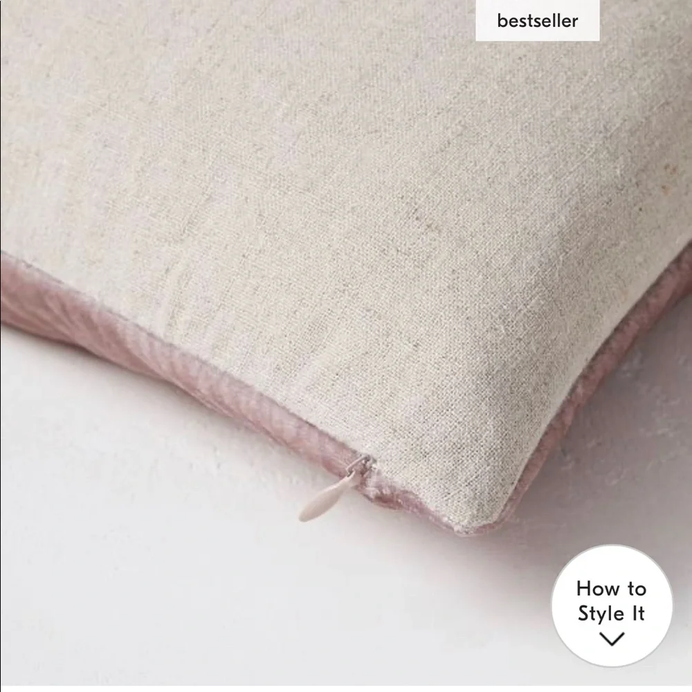 NWT West Elm Lush Velvet Pillow Cover